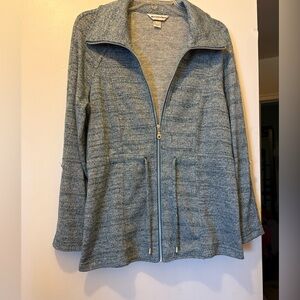 Cristopher&banks  metallic blue jacket, good condition